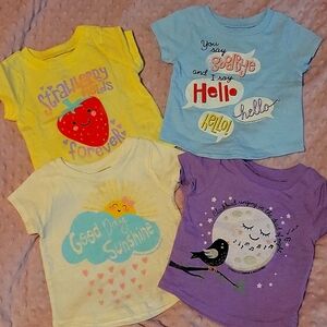 Lennon and McCartney lyrics 18 mo shirts sz 18 mo lot of 4